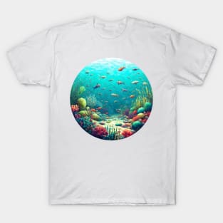 Low Poly Sea Bottom T-Shirt